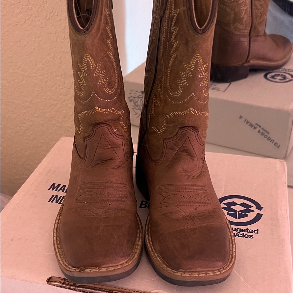 Western Leather Cowboy Boots
